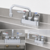 Thumbnail image #3 for T&S Brass B-1100 Deck-Mounted Workboard Faucet with 6-Inch Swing Nozzle and 3-1/2-Inch Centers