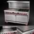 Thumbnail image #3 for American Range 60-Inch Commercial Gas Range with 36-Inch Griddle, 4 Open Burners, and 2 Convection Ovens