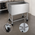 Thumbnail image #3 for Krowne Mobile Stainless Steel Ice Bin with Casters, 97 lb. Capacity, 30 x 18-1/2 x 30 Inches (MB-1830)