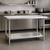Thumbnail image #3 for Mixrite 72-Inch Stainless Steel Work Table with Adjustable Undershelf