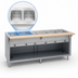 Thumbnail image #3 for Thurmaduke 2-Opening Gas Steam Table with Dry Heat Wells
