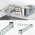 Thumbnail image #3 for Quantum 2436FS 3-Sided Wire Frame Shelf, 36 x 24 Inches, 304 Stainless Steel