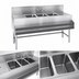 Thumbnail image #3 for Eagle Spec-Bar Three-Compartment Underbar Sink Unit, 36 x 19 x 37 Inches, 8-Inch Backsplash