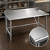 Thumbnail image #3 for Eagle Deluxe Series 48-Inch x 30-Inch Stainless Steel Work Table with 4-1/2-Inch Backsplash