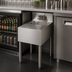 Thumbnail image #3 for Krowne Royal Series 18-Inch x 24-Inch Underbar Speed Station with Sink Bowl and Speed Rinser