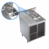 Thumbnail image #3 for Krowne Royal Series Stainless Steel Underbar Wet Waste Cabinet with Right-Side Hand Sink and Left Drainboard, 24 x 24 Inches