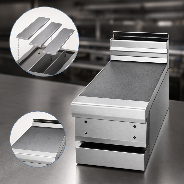 Product image #3 for Titan JMPR-36 Heavy Duty 36 Inch Countertop Modular Spreader Plate Range