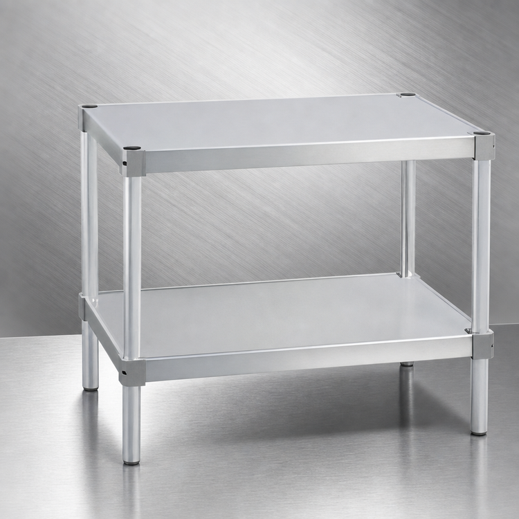 Product image #3 for New Age 42-Inch Wide Modular Aluminum Equipment Stand with 2 Adjustable Solid Shelves