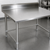 Thumbnail image #3 for John Boos Stallion Safety Edge 120-Inch x 36-Inch Stainless Steel Work Table with 5-Inch Backsplash