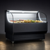 Thumbnail image #3 for Omcan 52-Inch Open Curved Refrigerated Display Case, 370 Liter, Black, Floor Model