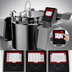 Thumbnail image #3 for Cucimix UCBTG048AV1 48 Gallon Gas Tilting Skillet Pressure Braising Pan with Mixer