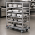 Thumbnail image #3 for Metro All-Welded Stainless Steel Queen Mary Cart with 6 Flat Shelves