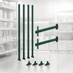 Thumbnail image #3 for Quantum TTK-C24P 24-Inch Overhead Track Shelving Intermediate Kit with 86-Inch Posts, Green Epoxy Finish
