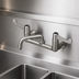 Thumbnail image #3 for 8-Inch Centers Wall-Mount Swivel Commercial Faucet with 6-Inch Swing Nozzle