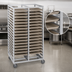 Thumbnail image #3 for Channel Manufacturing Standard Series Double Section Aluminum Cafeteria Tray Rack with Casters for 15 x 20 Trays