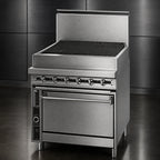Thumbnail image #3 for Jade Range (Middleby) Titan JTRH-18B 18-Inch Heavy-Duty Gas Charbroiler with Cabinet Base, Stainless Steel, 45,000 BTU