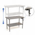 Thumbnail image #3 for Eagle Group AdjusTable ADA/Ergonomic Height Adjustable Stainless Steel Work Table with Undershelf, 72 x 24 Inches