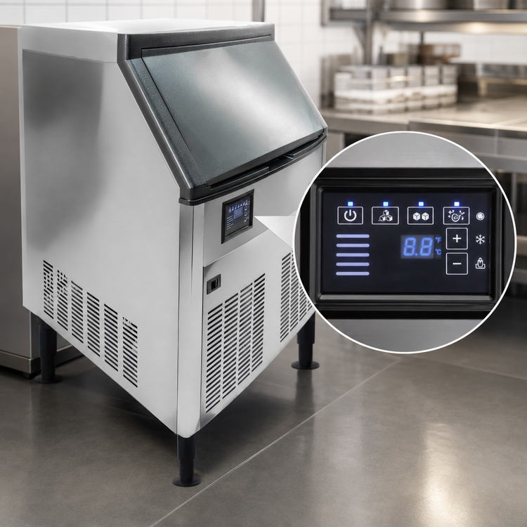 Product image #3 for Omcan USA IC-CN-0289S Cube-Style Ice Maker with Bin, Self-Contained Air-Cooled, Full Cube, 280 lb/Day