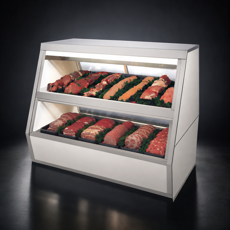 Product image #3 for Howard-McCray 71-Inch Double Duty Red Meat Full Service Display Case with LED Lighting and Remote Refrigeration