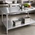Thumbnail image #3 for Duke 120-Inch x 36-Inch Stainless Steel Work Table with Undershelf