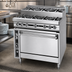 Thumbnail image #3 for Titan JTRHE-4-3-36 Heavy Duty 36-Inch Gas Range with 4 Open Burners, 3 Step-Up Burners, and Standard Oven