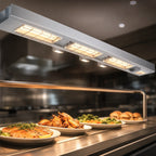Thumbnail image #3 for Hatco Ultra-Glo® UGAL-42D3 42-Inch Lighted Infrared Strip Heat Lamp Food Warmer, Double Ceramic Heating, Aluminum Housing