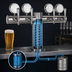 Thumbnail image #3 for Metropolis T Medallion 4-Faucet Glycol-Cooled Countertop Draft Beer Tower