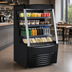 Thumbnail image #3 for Omcan 36-Inch Black Open Refrigerated Display Case Merchandiser, 13.77 Cu. Ft., Self-Contained, 110V
