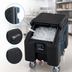 Thumbnail image #4 for Cambro SlidingLid 100 lb Mobile Slant Top Ice Caddy with 4 Swivel Casters