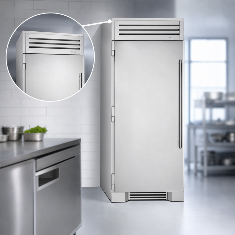 Product image #3 for True Residential 36-Inch One-Section Upright Reach-In Freezer Column with Solid Door