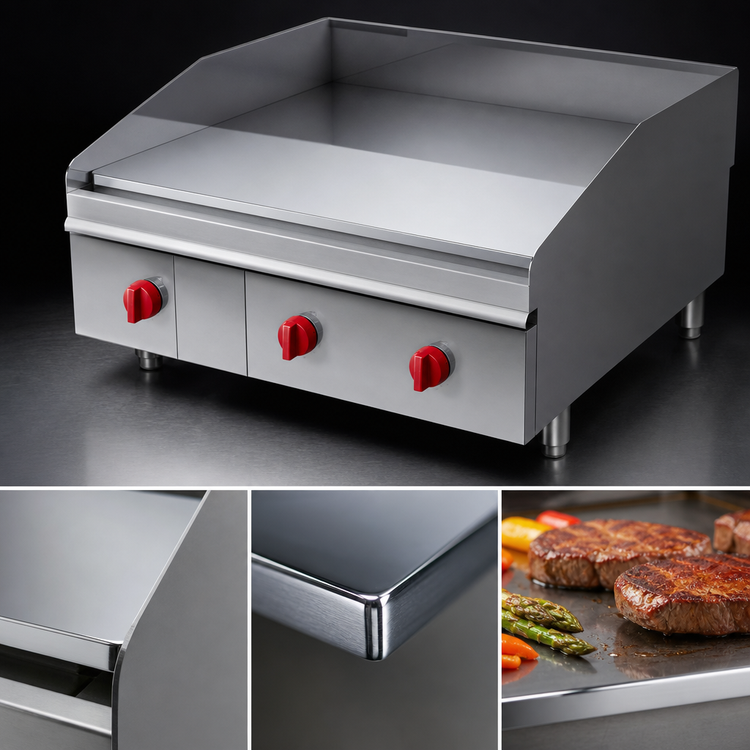 Product image #4 for Lang LG Series 72-Inch Extended-Depth Electric Countertop Griddle with Chrome Plate and Solid-State Controls