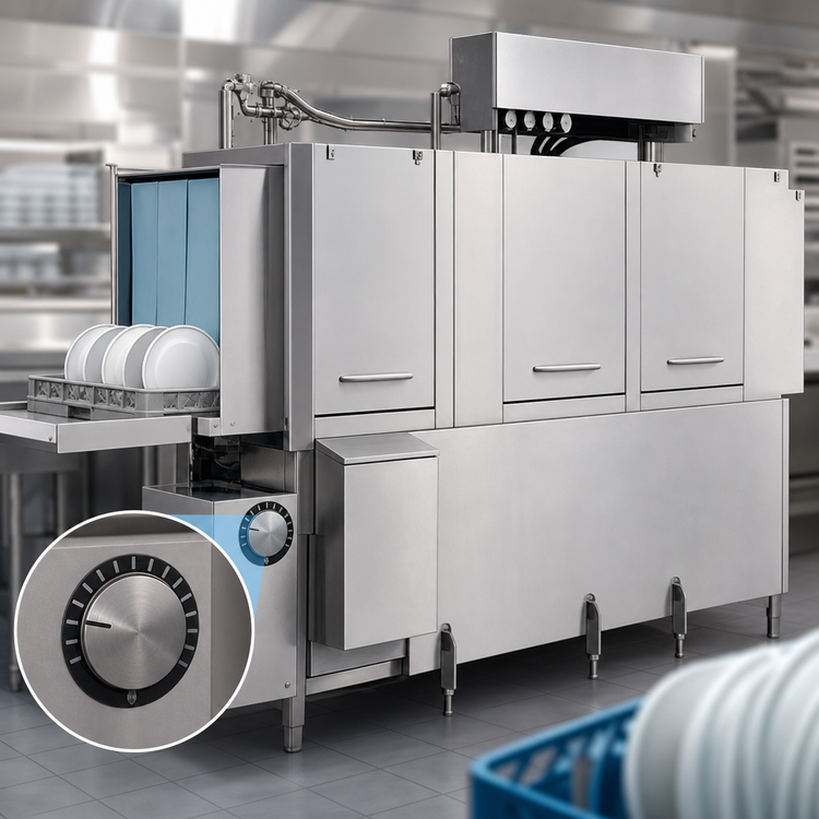Product image #3 for Jackson AJ-86CE High-Temperature Adjustable-Speed Multiple-Tank Rack Conveyor Dishwasher with Electric Tank Heat