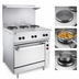 Thumbnail image #4 for Vulcan 36-Inch Electric Restaurant Range with 4 French Hotplates, 12-Inch Griddle, and Oversized Oven