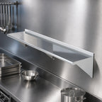Thumbnail image #3 for Sapphire Manufacturing SMWS-16120 120-Inch x 16-Inch Wall-Mounted Stainless Steel Shelf, 18 Gauge, 400 Series