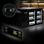 Thumbnail image #3 for Serv-Ware BB2-24G-HC 49-Inch Two-Door Glass Back Bar Cooler, 10 Cu. Ft., Self-Contained, Stainless Steel Interior