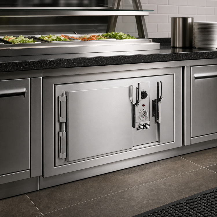 Product image #3 for Atlas Metal HB-4 Undercounter Slide-In Electric Heated Base