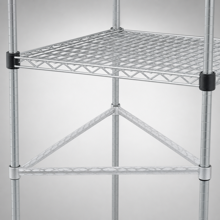 Product image #3 for EagleGard 36 Inch x 36 Inch 3-Sided Double Truss Shelf Frame with EAGLEgard Hybrid Epoxy Finish