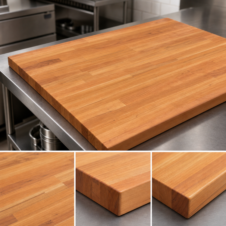Product image #3 for Boos Block American Cherry Blended Edge Grain Kitchen Countertop, 36 x 32 x 1-1/2 Inch, Varnique Finish