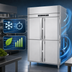 Thumbnail image #3 for UltraSpec FS-2D-S1-PT-HD-HC Pass-Thru Two-Section Solid Half-Door Freezer