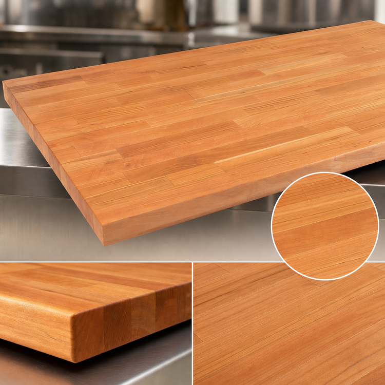 Product image #3 for Boos Block 72-Inch x 27-Inch American Cherry Blended Edge Grain Countertop with Varnique Finish