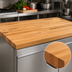 Thumbnail image #3 for John Boos Appalachian 60-Inch x 42-Inch Blended Edge Grain Oak Island Countertop with Penetrating Oil Finish