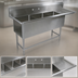 Thumbnail image #3 for John Boos Pro-Bowl 3-Compartment Sink with Right Drainboard, 20 x 20 x 14-Inch Bowls