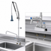 Thumbnail image #3 for EverSteel DuraPull Deck Mount Workboard Pull-Down Pre-Rinse Add-On Faucet with 12-Inch Swing Nozzle, 4-Inch Centers