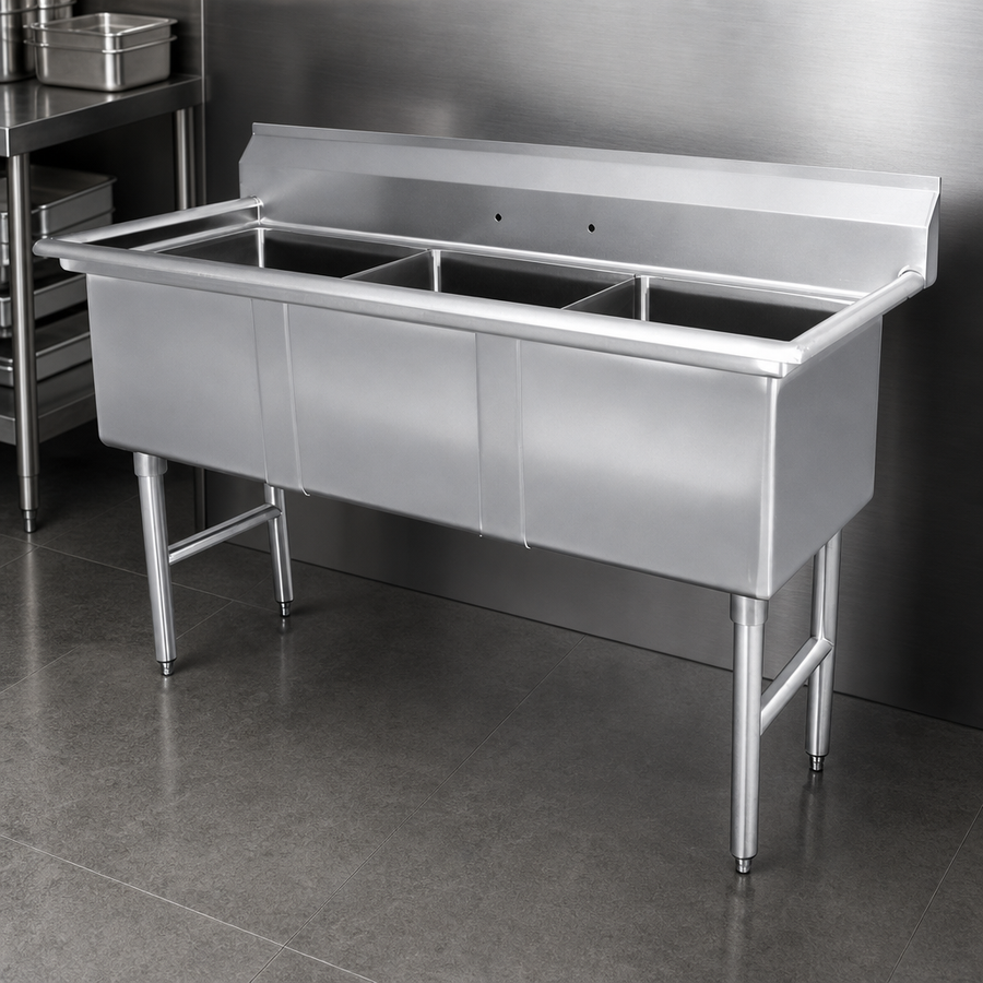 18-Gauge 304 Stainless Steel Construction