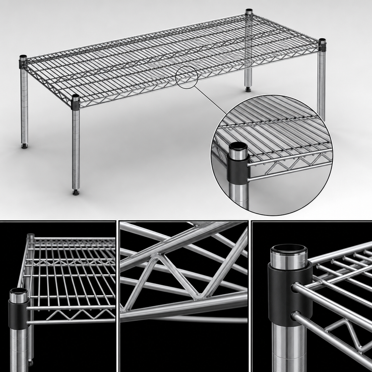 Product image #3 for EagleGard 30" x 24" Wire Dunnage Platform with QuadTruss Design