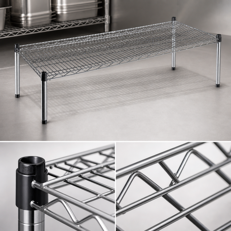 Product image #3 for EAGLEgard Wire Dunnage Platform with QuadTruss Design, 24 x 21 Inches, 14-Inch Posts, 600 lb. Capacity