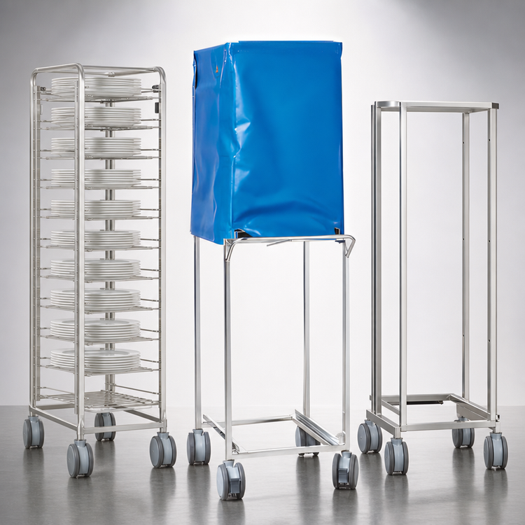 Product image #3 for RATIONAL Banquet Finishing System for Type 101 with 26-Plate Mobile Rack, Thermocover, and Transport Trolley