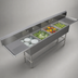 Thumbnail image #3 for John Boos Pro-Bowl 4-Compartment Stainless Steel Sink with Dual 30-Inch Drainboards and 12-Inch Deep Bowls