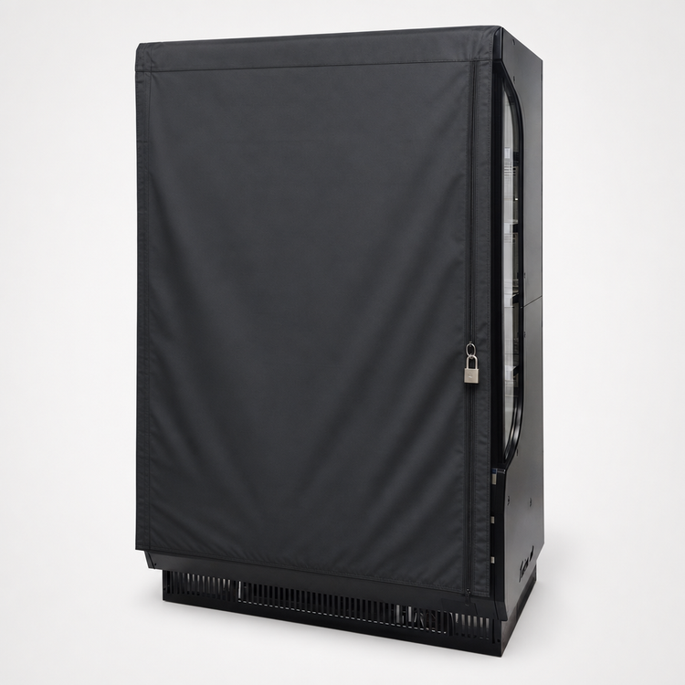 Product image #3 for Turbo Air SC-40B Locking Fabric Security Cover for TOM-40B-N Open Display Merchandiser