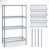 Thumbnail image #3 for Quantum 24 x 21 x 74 Inch 4-Shelf Wire Shelving Starter Kit, Gray Epoxy Antimicrobial Finish